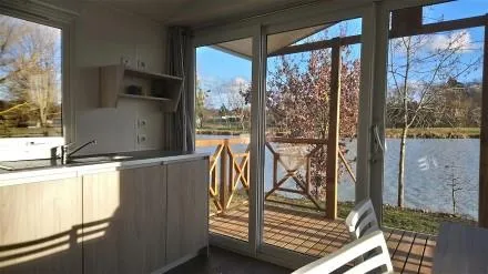 Mobil-Home L'etang 33M² / 2 Chambres - Terrasse Pignon Face À L'étang 4 Pers.
