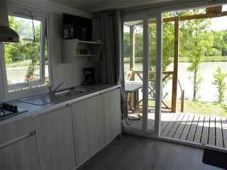 Mobil-Home L'etang 33M² / 2 Chambres - Terrasse Pignon Face À L'étang 4 Pers.