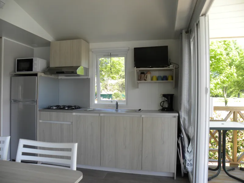 Mobil-Home L'etang 33M² / 2 Chambres - Terrasse Pignon Face À L'étang 4 Pers.