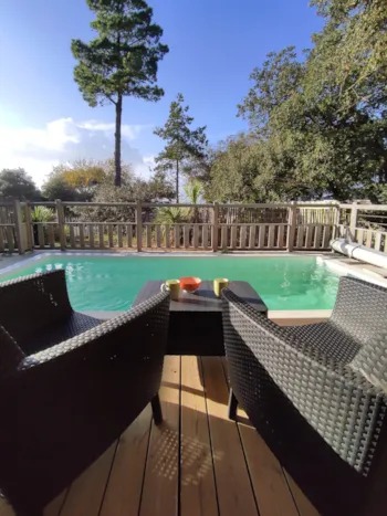 Mietunterkunft - Lodge Luxe Piscine* (3 Zimmer) - La Dune de Jade - Camping Qualité