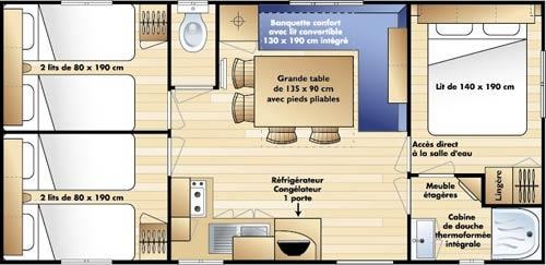 Mobil Home Irm 32M² / 3 Chambres - Terrasse