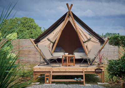 Moorea Lodge 5.5 m² on an 11 m² wooden floor - 1 bedroom with 2 beds (80/190 cm). New for 2022 — 1