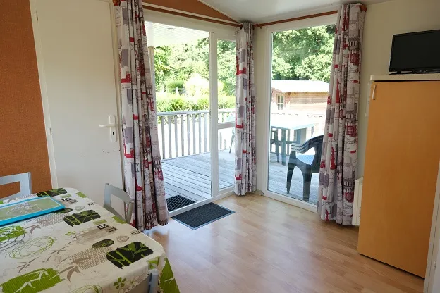 Mobil Home Pacifique 30M² / 2 Chambres - Terrasse Semi-Couverte