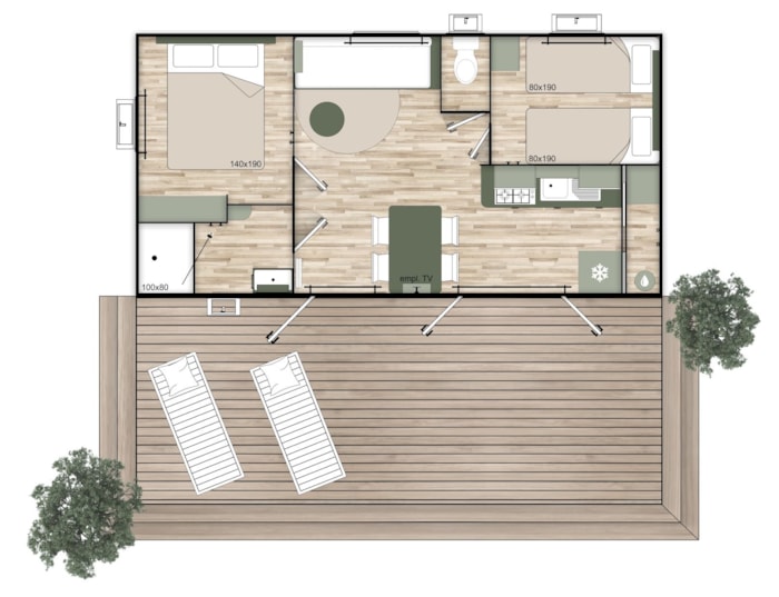 Mobil-Home Nest 29.2 - 2Ch - Nouveauté 2023