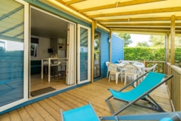 Accommodation - Mobile Home Grand Large 34.5M² (3 Bedrooms)  + Tv + Terrace - Camping Bois Soleil