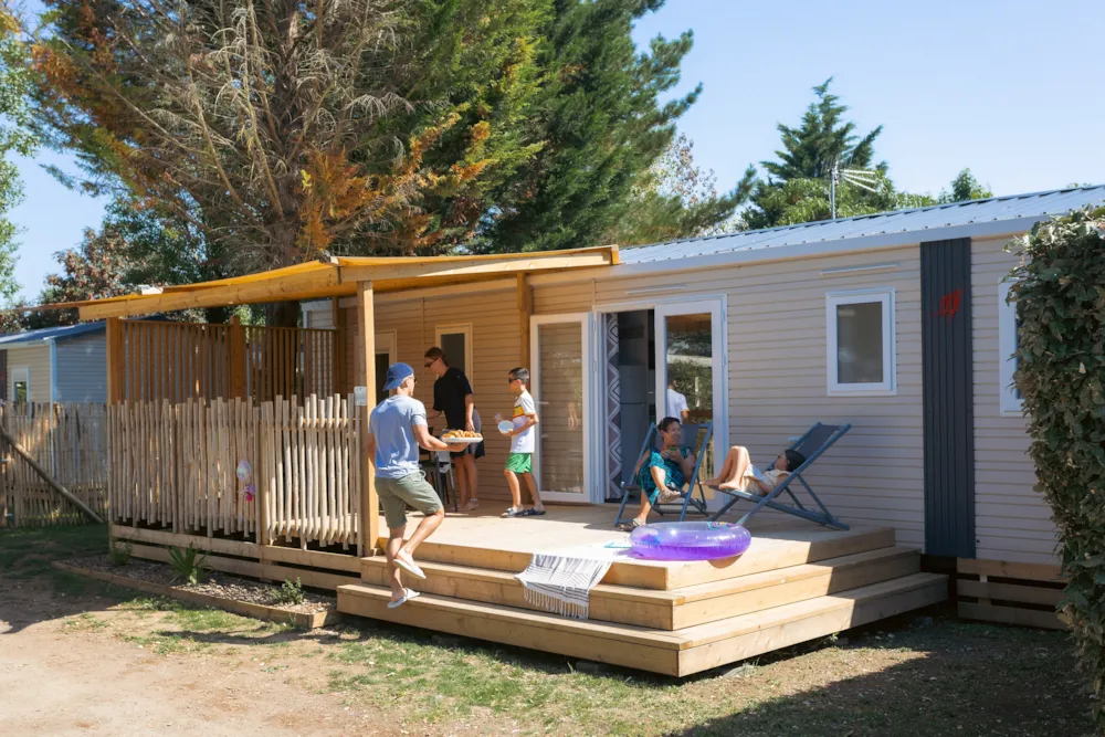 Mietunterkunft - Mobilheim Sable Plus 40M² (4 Zimmer,2 Badezimmer) - Camping Bois Soleil
