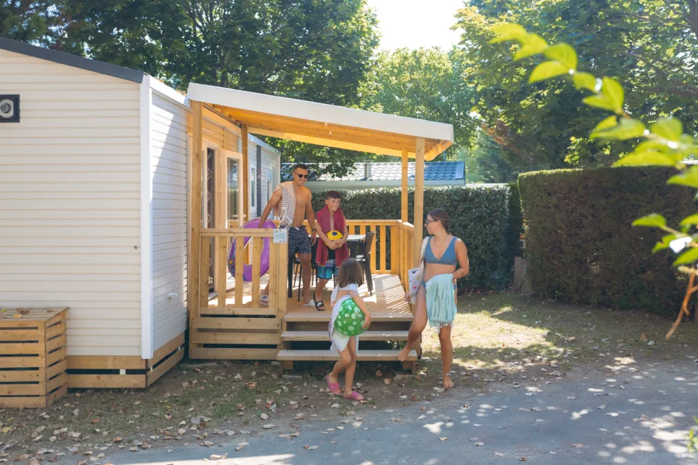 Mietunterkunft - Mobil-Home Grand Large Plus 34.5M² (3 Bedrooms) (-8 Years Old) + Tv + Air Conditioning + Dishwasher - Camping Bois Soleil