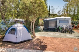 Pitch - 'Maxi' Pitch (Caravan/Campervan, Attention: No Tent) - Esterel Caravaning