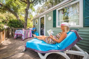 Mietunterkunft - Mobilheim Mini Suite Confort - Esterel Caravaning