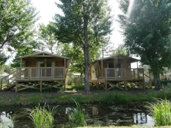Accommodation - Sweetflower Lodge Premium 32M² - 2 Bedrooms + Sheltered Terrace +Tv - Flower Camping Le Nauzan Plage