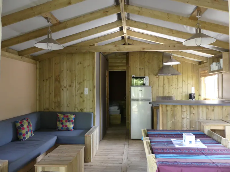 Sweetflower Lodge Premium 32M² - 2 Chambres + Terrasse Couverte +Tv