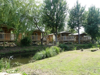 Sweetflower Lodge Premium 32m² - 2 bedrooms + sheltered terrace +TV