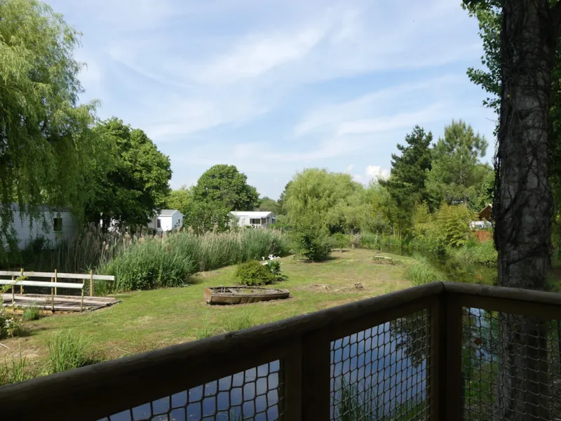 Sweetflower Lodge Premium 32M² - 2 Chambres + Terrasse Couverte +Tv