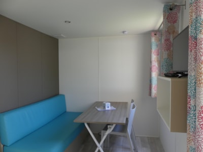 Mobile-home Confort 18m² - 1 bedroom + sheltered terrace + TV