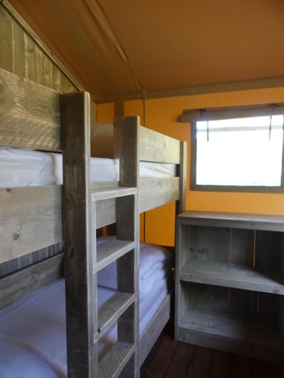 Tent Luxury Lodge Premium 40m² -  2 bedrooms, covered terrace  + TV