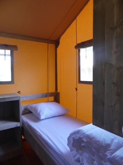 Tent Luxury Lodge Premium 40m² -  2 bedrooms, covered terrace  + TV