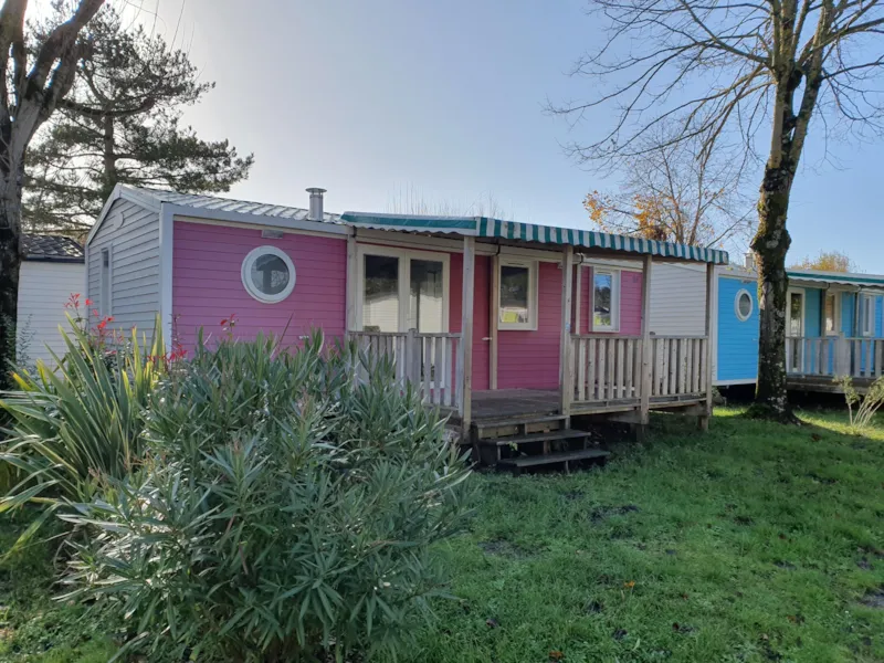 Mobil Home Confort 29M² - 3 Chambres + Terrasse Semi-Couverte + Tv