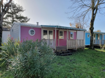 Mobile-home Confort 29m² - 3 bedrooms + covered terrace + TV