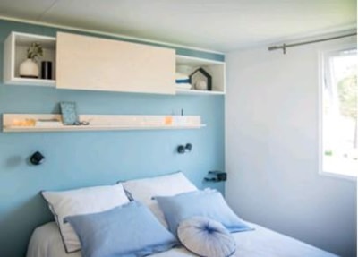 Mobile home Premium 29m² - 2 bedrooms + Half-covered terrace + dishwasher + TV