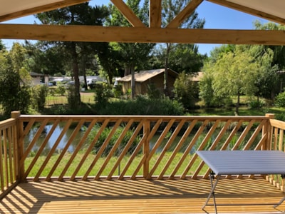 Mobile-home Premium 25m² - 2 bedrooms + sheltered terrace + TV + Dishwasher