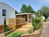 Mobile-home Confort 58m² - 5 bedrooms - Half-covered terrace + Dishwasher + TV