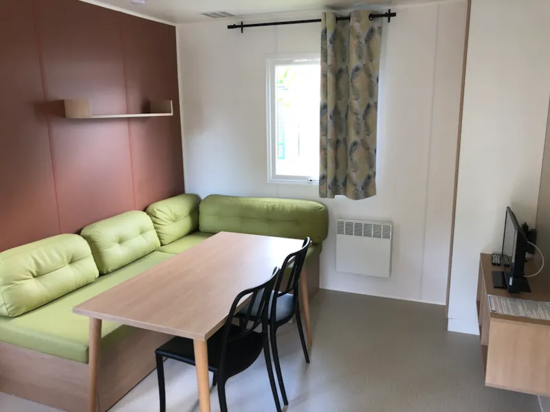 Mobil Home Confort 27M² - 2 Chambres + Terrasse Semi-Couverte + Tv