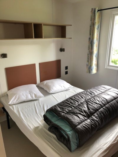 Mobile-home Confort 27m² - 2 bedrooms + Half-covered terrace + TV