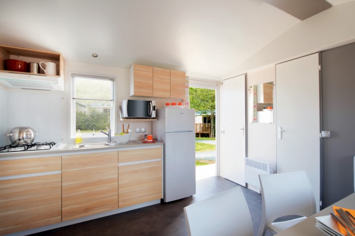 Mobil Home Confort 29M² - 3 Chambres + Terrasse Semi-Couverte + Tv