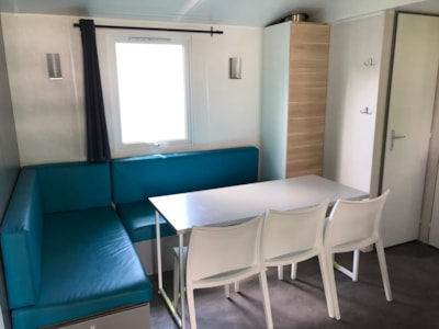 Mobile-home Confort 29m² - 3 bedrooms + covered terrace + TV