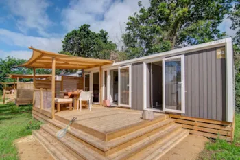 Mietunterkunft - Cottage Naïade 2 Schlafzimmer 2 Badezimmer + Klimanlage Premium - Camping Sandaya Deux Fontaines