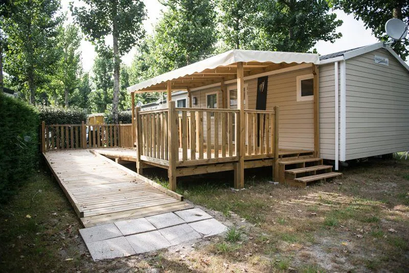 Mietunterkunft - Cottage Grand Large 33 M² 2 Schlafzimmer Behindertengerecht - Camping De La Côte