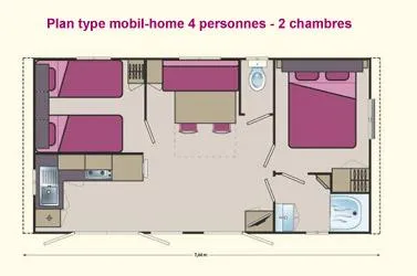Mietunterkunft - Klassisches Mobilheim-Les Faïsses - image n°10 - Camping LA CHAPOULIÈRE