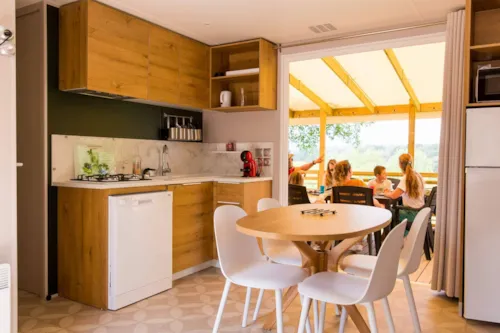 Location - Cottage - 3 Chambres- Les Cévennes - image n°2 - Camping LA CHAPOULIÈRE