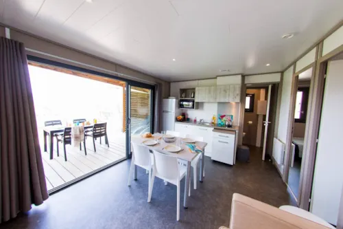 Location - Chalet Cosy- Les Cévennes - image n°4 - Camping LA CHAPOULIÈRE