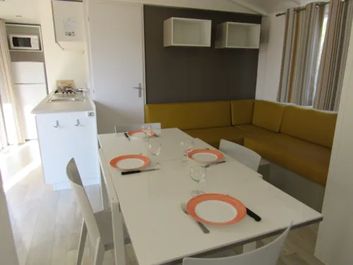 Mietunterkunft - Klassisches Mobilheim – 3 Schlafzimmer- Les Faïsses - image n°7 - Camping LA CHAPOULIÈRE