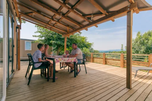 Huuraccommodatie(s) - Cottage Lounge- Les Cévennes - image n°6 - Camping LA CHAPOULIÈRE