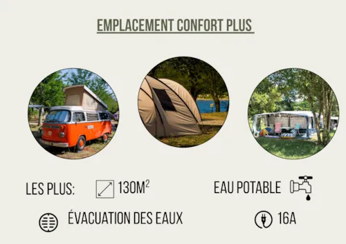 Emplacement - Emplacement Confort Plus- Le Village - image n°7 - Camping LA CHAPOULIÈRE