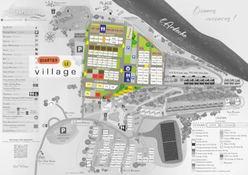 Stellplatz - Stellplätze Am Flussufer- Le Village - image n°6 - Camping LA CHAPOULIÈRE