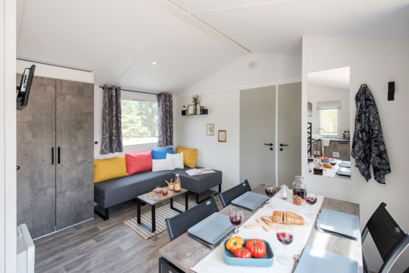 Mobil-Home Bahia 2 bedrooms Covered wooden terrace