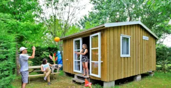 Mietunterkunft - Cabane (S) 20M² - 2 Schlafzimmer - Camping Les Acacias