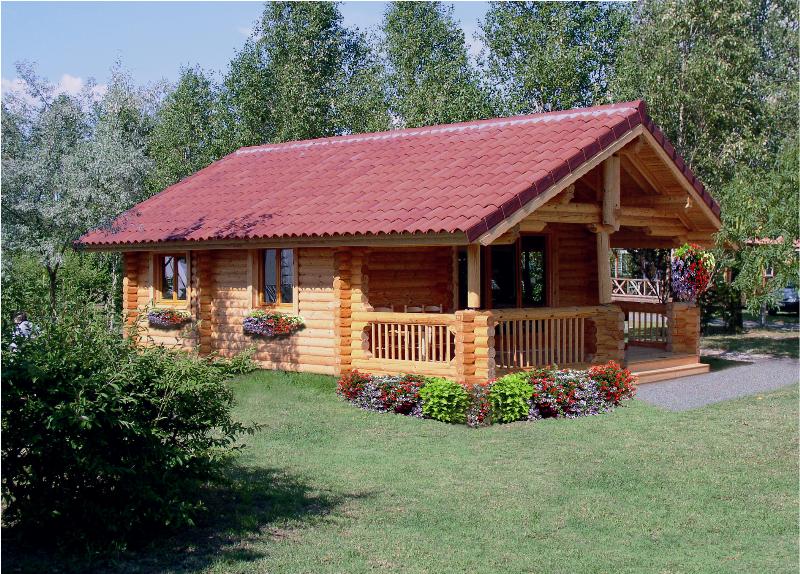 Mietunterkunft - Hütte Canadien - 35 M² - Terrasse (2 Zimmer) - Camping Les Portes Du Beaujolais