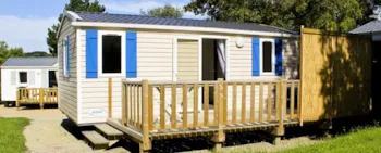 Mietunterkunft - Mobilheim Eco Domino - 2 Schlafzimmer 25M² - Camping La Baie de Terenez