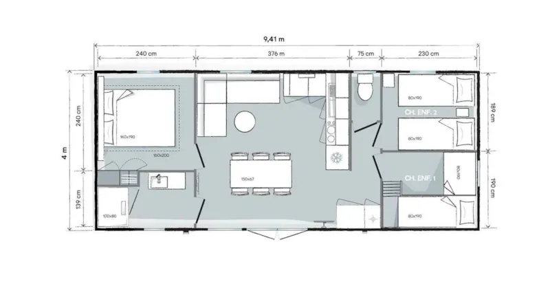Lodge Grand Confort Primel  2020  Tv 3 Chambres  36M²