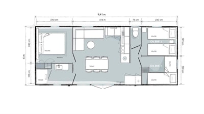 Lodge GRAND CONFORT PRIMEL 2020 TV 3 bedrooms  36m² — 2