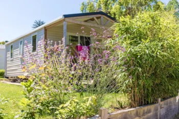 Mietunterkunft - Mobilheim Confort Loggia Bay  2019 Tv- 2 Schlafzimmer -27M² - Camping La Baie de Terenez