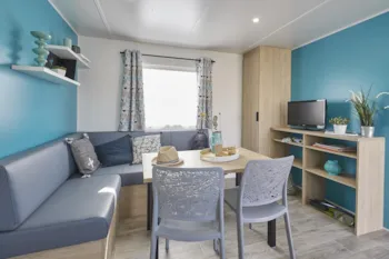 Mietunterkunft - Mobilheim Komfort Terenez  2020 Tv  - 2 Schlafzimmer  28M² - Camping La Baie de Terenez