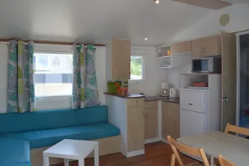 Mietunterkunft - Mobilheim Standard Flores  Tv - 2 Schlafzimmer  27M² - Camping La Baie de Terenez