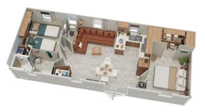 CASTEL PALACE  avec climatiseur **** 2 bedrooms 1 bathroom