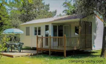 Mietunterkunft - Grand Confort Myosotis Klimaanlage, Überdachte Terrasse, 25M², 2 Schlafzimmer, - Camping de la Croix Saint Martin