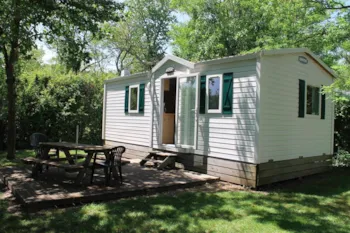 Mietunterkunft - Confort+ Crocus, 28M²,  2 Schlafzimmer - Camping de la Croix Saint Martin